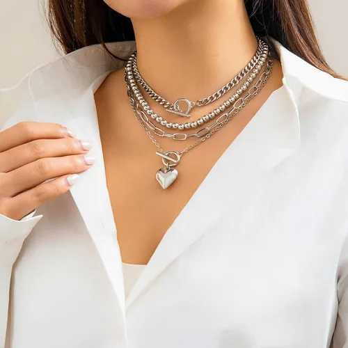 Miniatura 106 de Long tiantian Collares en capas para mujer, joyería occidental para mujer, collar de moneda apilable, collar de país, moderno, bohemio, verano