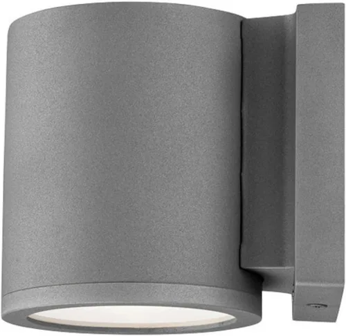 WAC Lighting WS-W2605-GH - Lámpara de pared LED para exteriores, luz individual respetuosa con el cielo oscuro, 3000 K en acabado grafito