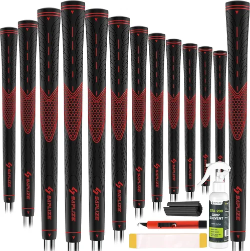 Miniatura 14 de SAPLIZE Golf Grips Set of 13, Bundle with Tapes or Full Regripping Kit, Jumbo / Mid / Standard / Undersize, Women / Men Anti-slip Rubber Golf Club