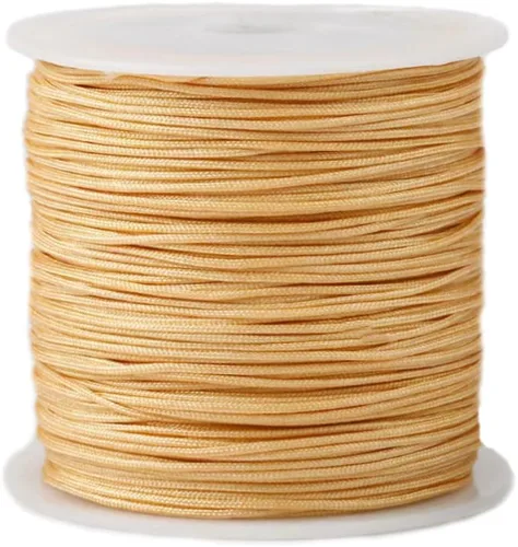 Miniatura 28 de Cordón de nailon de 0.020 in, hilo de ajuste para nudos chinos, collares, joyería, macramé, cuentas, pulseras de 150 yardas (azul)