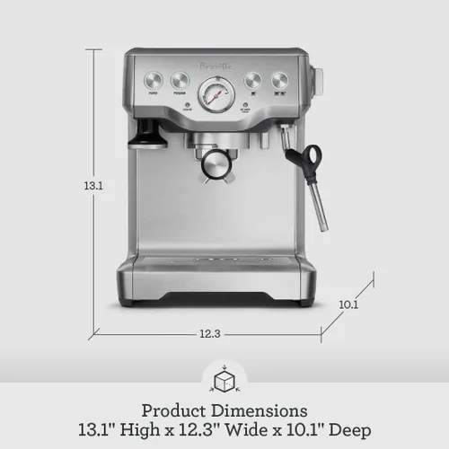 Miniatura 3 de Cafetera exprés Breville The Infuser, Semi-Automatic, Sésamo negro