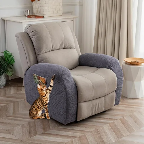 Miniatura 27 de Funda para Silla Reclinable 100% Impermeable, 1 Pieza Fundas Elásticas para Sofá Reclinable Lavables para Silla Reclinable para Mascotas, Perros