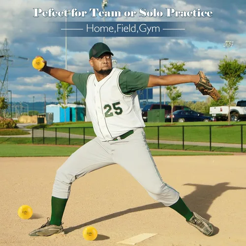 Miniatura 5 de Cyfie Pelotas de béisbol con peso para entrenamiento de bateo, pelotas pesadas para práctica de bateo, pelotas de sóftbol ponderadas