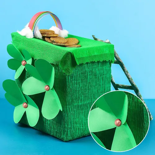 Miniatura 6 de Hotop 500 piezas de brads para manualidades de papel, sujetadores de papel redondos de latón metálico para arte artesanal, manualidades, escuela