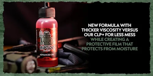 Miniatura 5 de Aceite avanzado para armas Riptide Armory - Protección de grafeno de larga duración y lubricidad - Protege y previene la acumulación - Seguro
