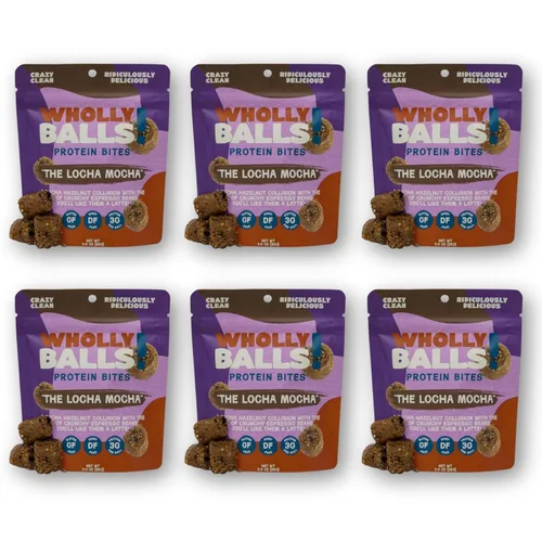 Miniatura 22 de Wholly Balls Protein Bites - Bocadillo saludable a base de plantas - Bolas energéticas altas en proteínas, bajas en azúcar, sin gluten