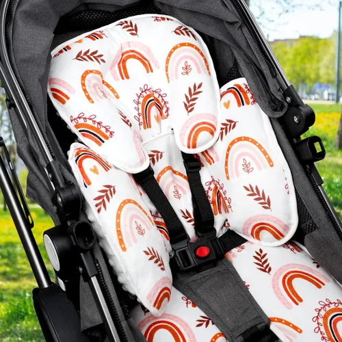 Miniatura 8 de Pea Pod - Soporte para la cabeza del asiento de coche para bebé recién nacido, 2 en 1 Soporte para la cabeza del asiento de coche para bebés