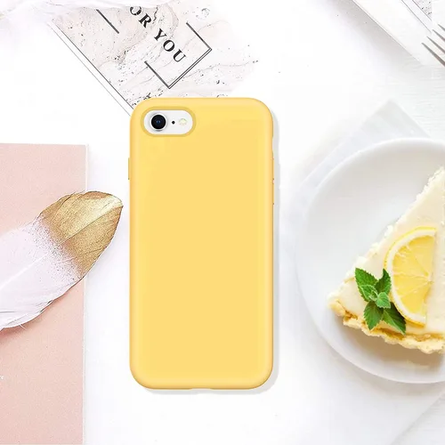 Miniatura 7 de GUAGUA Funda compatible con iPhone SE 2022/2020, iPhone 8, iPhone 7, 4.7 pulgadas, silicona líquida, gel suave, forro de microfibra delgada, cojín