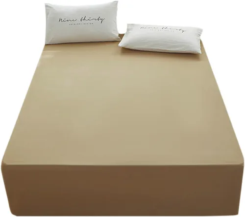 Miniatura 17 de Bedding Sábana bajera ajustable de tamaño Queen, sábana bajera para colchón de 15 pulgadas de profundidad, suave y microfibra, resistente al Rojo