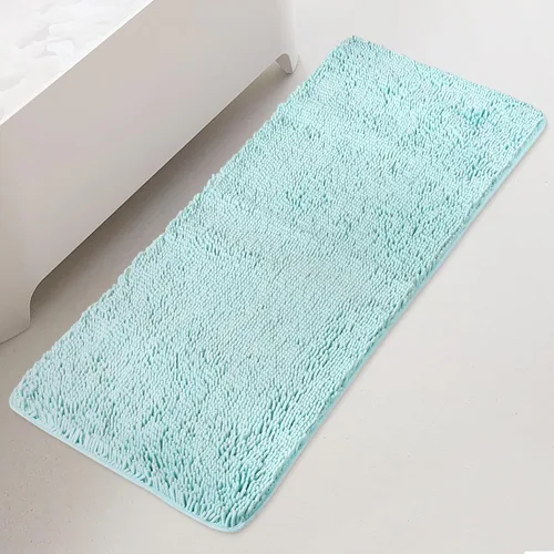 Miniatura 34 de Yeaban Alfombras pequeñas de baño de felpilla de 12 x 12 pulgadas, absorbentes y lavables, antideslizantes, de felpa y suaves para baño, ducha