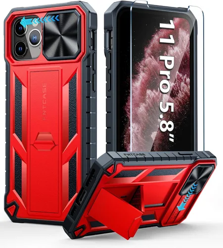 Miniatura 10 de FNTCASE for iPhone 11-Pro Protective Case: Military Grade Drop Proof Protection Rugged 11Pro Cell Phone Cover with Belt Clip Holster Kickstand &