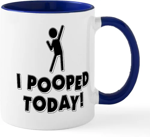 Miniatura 35 de CafePress Time To Poop Mugs Taza de café de cerámica de 11 oz (11.0 fl oz)