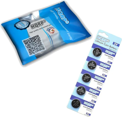 Miniatura 2 de HQRP Paquete de 10 pilas de litio CR2032 de 3 voltios CR2O32 CR2032L