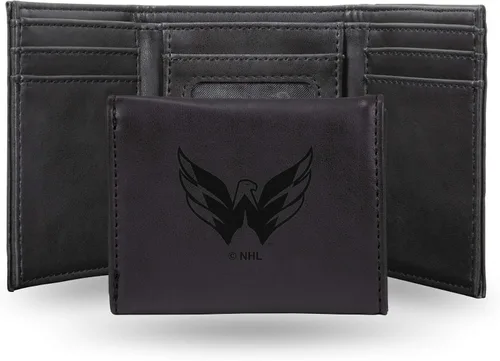 Miniatura 35 de NHL Rico Industries - Billetera triple grabada con láser y tres pliegues, accesorio para hombre