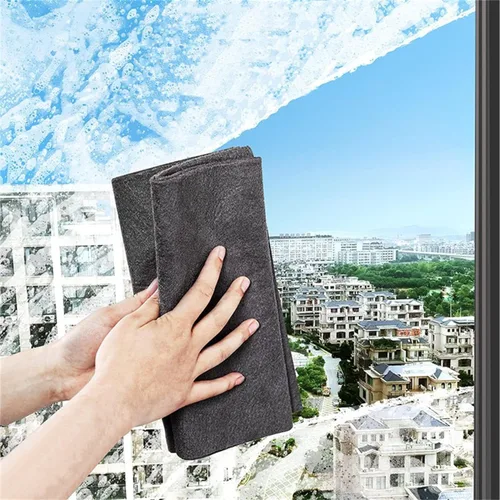 Miniatura 6 de Myhomepleasure - 5 paños de limpieza mágicos de microfibra, toallitas de limpieza, paño de limpieza mágico, paño de limpieza de ventanas (negro)