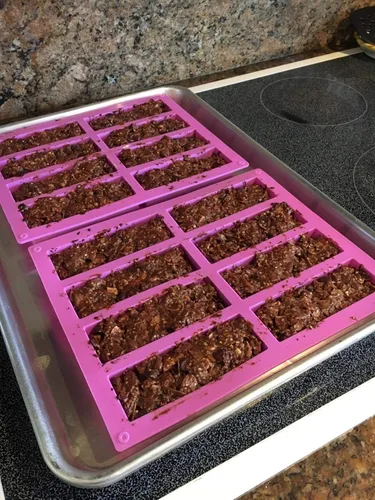 Miniatura 2 de Palksky (2 piezas) Barra rectangular de granola de 8 cavidades, molde de silicona, moldes de barra de nutrición/cereales, barra de energía