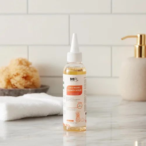 Miniatura 7 de Locs - Suero de crecimiento vegano Aceite de rastas (aroma de piña, arándano y menta) 4 onzas (piña)