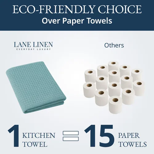 Miniatura 7 de LANE LINEN Juego de toallas de cocina y paños de cocina de algodón, paquete de 6 – Toalla de platos absorbente y de secado rápido, 45,7 cm x 71 cm