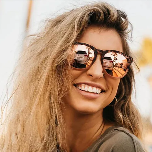 Miniatura 20 de Blenders Eyewear Serie H - Gafas de sol polarizadas - Ojo de gato redondo, bisagra con resorte - 100% protección UV - Para mujer