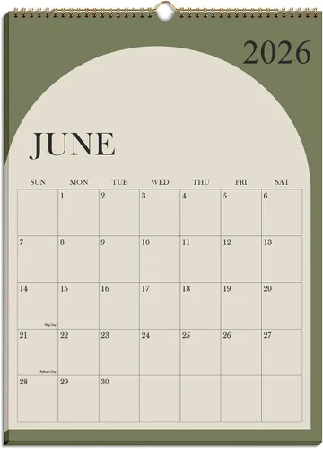 Miniatura 8 de Calendario 2026 – Calendario 2026-2027 de enero de 2026 a junio de 2027, calendario de pared colgante con encuadernación en espiral 2026