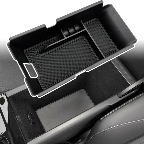 Compatible con Camry XLE o XSE 9ª 2024 2025 y Camry LE SE 9ª 2024 2025 Organizador de Bandeja de Consola Central Accesorios (Negro)