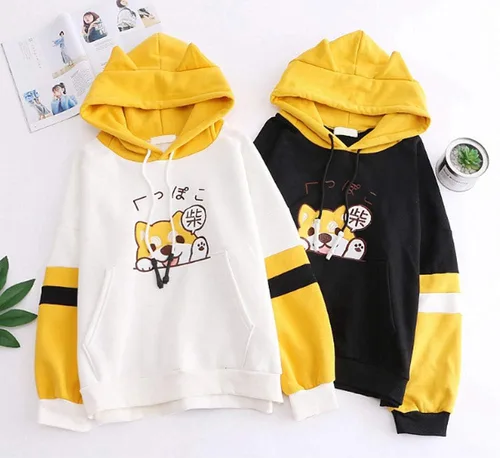 Miniatura 5 de Sudadera con capucha para mujeres y adolescentes, diseño animé de animales estilo cosplay
