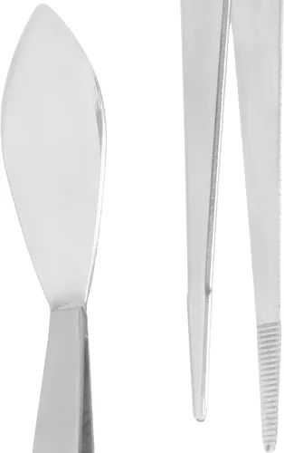 Miniatura 5 de Pinzas largas para manualidades, pinzas de acero inoxidable, pinzas para bonsái, pinzas rectas de mango largo con puntas dentadas, herramienta
