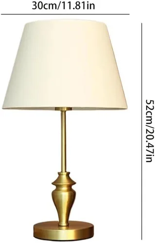 Miniatura 2 de Lámpara para escritorio, sala de estar, retro, totalmente de cobre, lámpara de noche para dormitorio, estudio en casa, lámpara de mesa de lectura