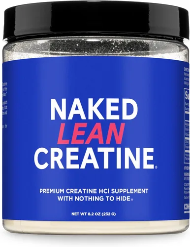 Miniatura 11 de NAKED Polvo magro de creatina HCl – Frambuesa lima, vegano, sin OMG, sin gluten, sin rellenos, apoya el crecimiento muscular y la fuerza – 68