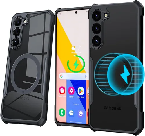 Miniatura 13 de Funda magnética para Samsung Galaxy Note 10 Plus/Note 10+ (6.8 pulgadas) [compatible con Magsafe] parachoques de TPU suave + parte trasera Negro