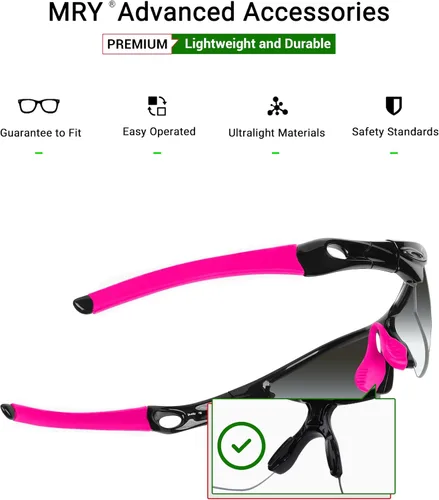 Miniatura 3 de Mryok Kits de boquillas de repuesto para gafas de sol Oakley Radar PathPitchRangeXLEdge - Opt