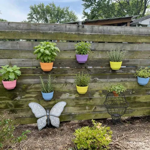 Miniatura 4 de Maceta de resina colorida para colgar en la pared, 8 unidades, maceta vertical para jardín, sala de estar, ventana, colgar en interiores