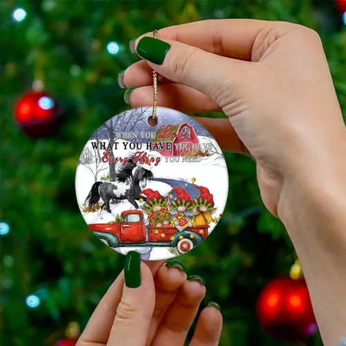 Miniatura 4 de Cheyan Divertido adorno de porcelana de Navidad para decoración del hogar, colgantes de Navidad, plantas, árbol de Navidad, adorno colgante
