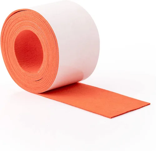 Miniatura 8 de FOSHIO Fieltro de micro fibra para envolver bordes de escobilla de 6.6 ft de longitud, fieltro rojo para cubrir los bordes de las escobilla de goma
