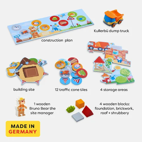 Miniatura 8 de HABA My Very First Games Building Site, un juego de aprendizaje cooperativo para niños, actividades de aprendizaje y juegos para niños de más de 2