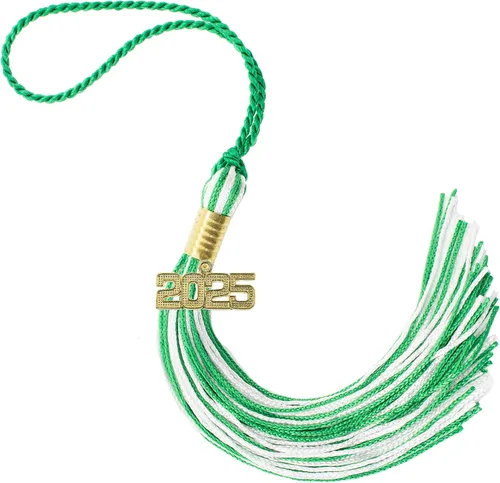 Miniatura 350 de Borla de graduación Aqua 2022, todos los colores escolares disponibles, fabricada en Estados Unidos