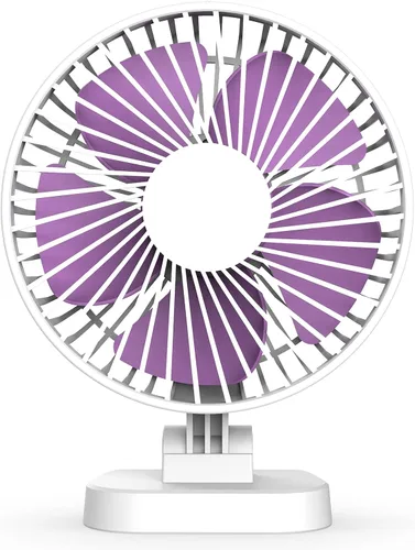 Miniatura 11 de Koonie - Ventilador de escritorio USB, viento fuerte, ultra silencioso, pequeño ventilador personal con inclinación plegable de 180° y 3 velocidades