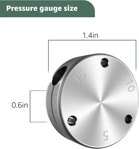 Miniatura 2 de Regulador de presión de reemplazo de peso para olla a presión de 1930-10.5 qt, 15.5 qt, 21.5qt, 25 qt, 30qt, 41.5qt - Se adapta a todas nuestras