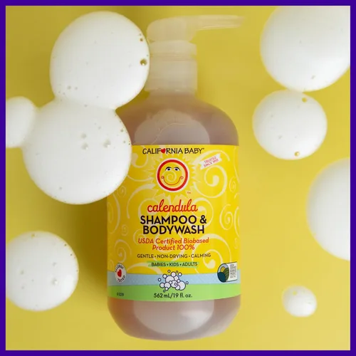 Miniatura 5 de Champú y gel corporal de caléndula California Baby, 8.5 onzas