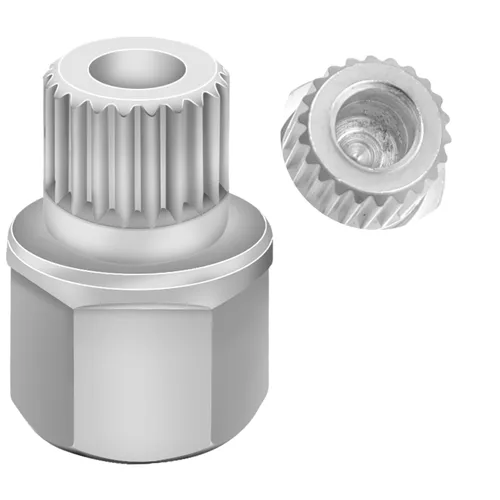 Miniatura 23 de Llave de tuerca de bloqueo de rueda de 11/15PT compatible con BMW, enchufe de tuerca de bloqueo de rueda AdaPTer, herramienta de extracción