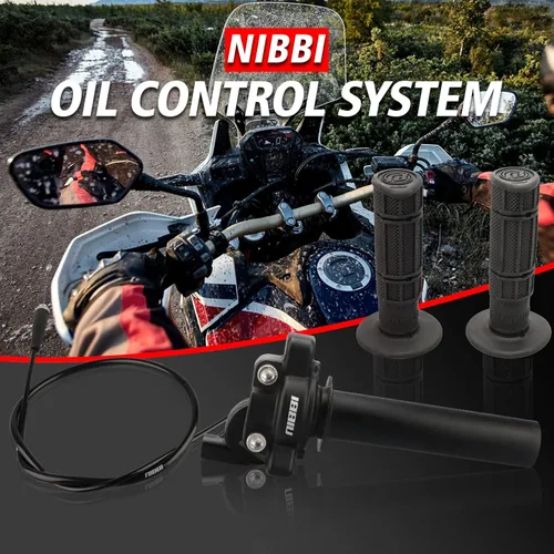 Miniatura 7 de NIBBI Empuñadura de acelerador giratorio, empuñaduras para bicicleta de tierra con cable de acelerador y empuñadura de manillar para bicicleta pit