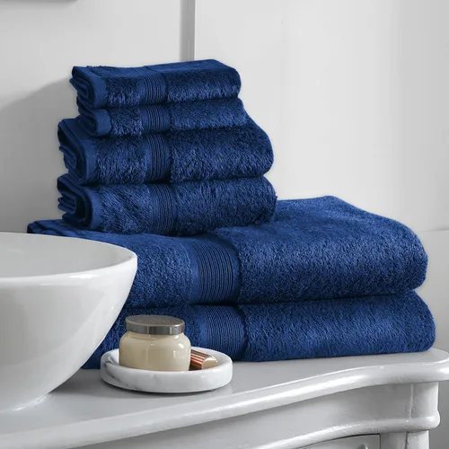 Miniatura 2 de Boston Linen Co. - Juego de 6 toallas de baño, 2 toallas de mano, 2 toallas de baño y 2 toallas faciales, 100% algodón de calidad hotelera, suave