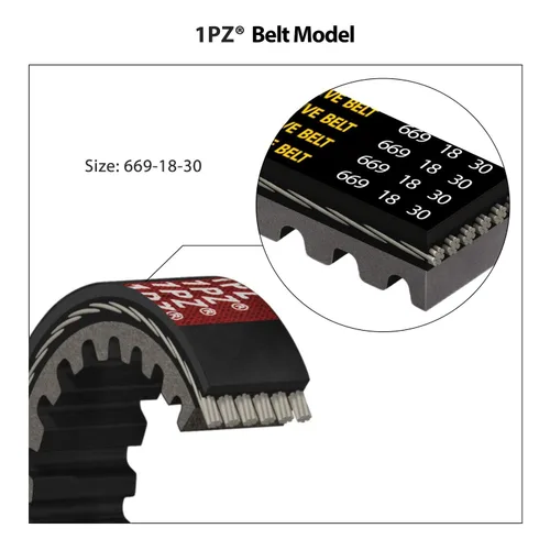 Miniatura 5 de 1PZ VB1-101 669-18-30 Correa de transmisión CVT premium para 50cc 49cc GY6 139QMB Scooter ciclomotor ATV Roketa Baja Tank Jmstar Taotao Jonway Vespa
