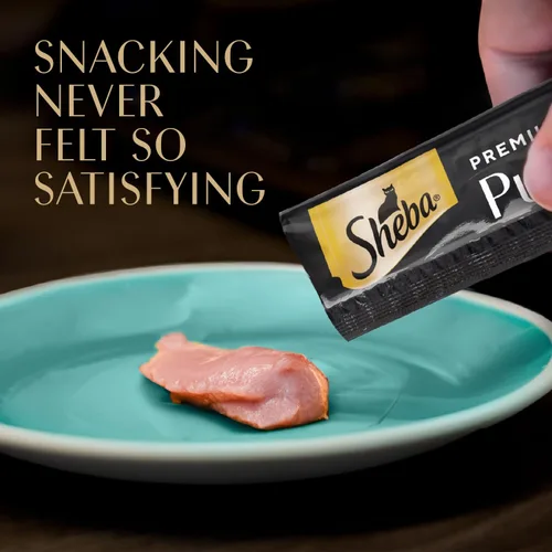 Miniatura 4 de Sheba Golosinas prémium para gatos con sabor a pollo asado lamible, golosinas para gatos lamibles, tubos de 0.49 onzas, 4 unidades (paquete de 11)