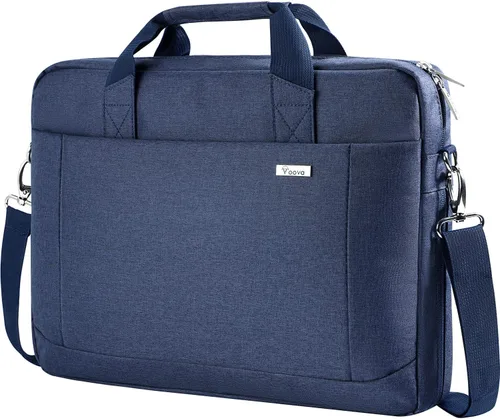 Miniatura 14 de Voova - Bolso para laptop de 15, 15.6, 16 pulgadas, funda para computadora con bandolera, maletín expandible impermeable para negocios para hombres