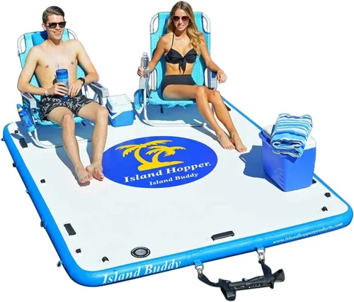 Miniatura 12 de Island Hopper Island Buddy - Muelle inflable para plataforma de agua