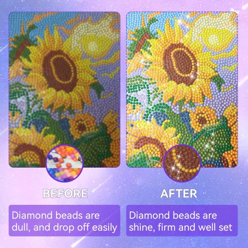 Miniatura 2 de Sellador de pintura de diamante de 4.1 fl oz, pegamento de diamante con pincel, kits de pintura de diamante de 4 onzas para adultos, accesorios