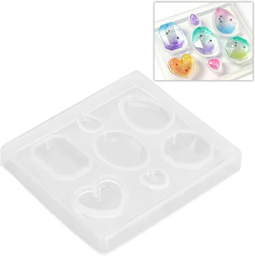Miniatura 7 de Fundición, silicona transparente facetada para joyería y fabricación de manualidades
