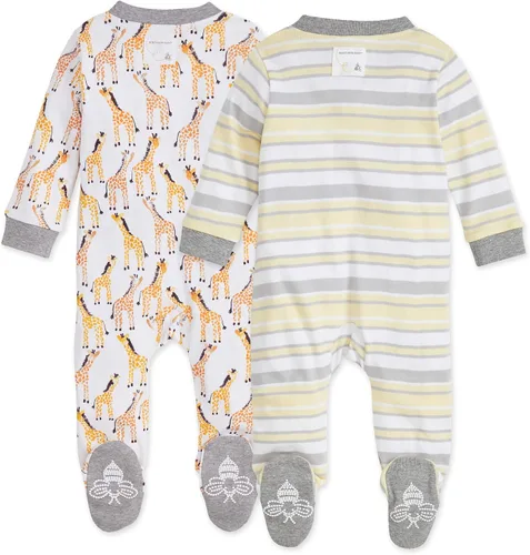 Miniatura 188 de Burt's Bees Baby - Pijama de una pieza para bebé, mameluco para dormir y jugar, algodón 100% orgánico, cremallera frontal