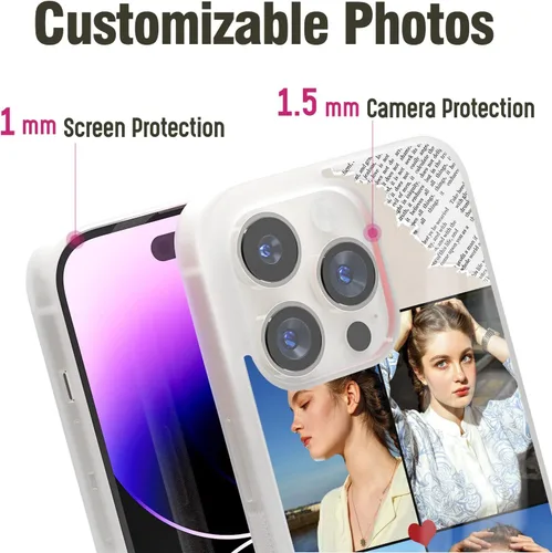 Miniatura 4 de Haz tus propias fotos Fundas de teléfono para iPhone 11 12 13 14 15 Pro Max Plus Mini para Samsung Galaxy S21 S22 S23 S24 Ultra Plus FE Clear-4 Fotos